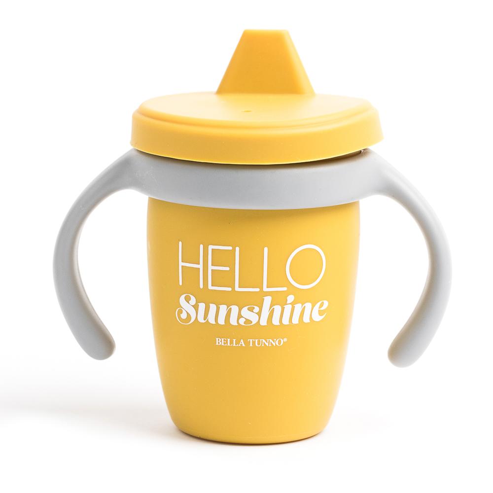 Yellow sippy cup for baby or toddler
